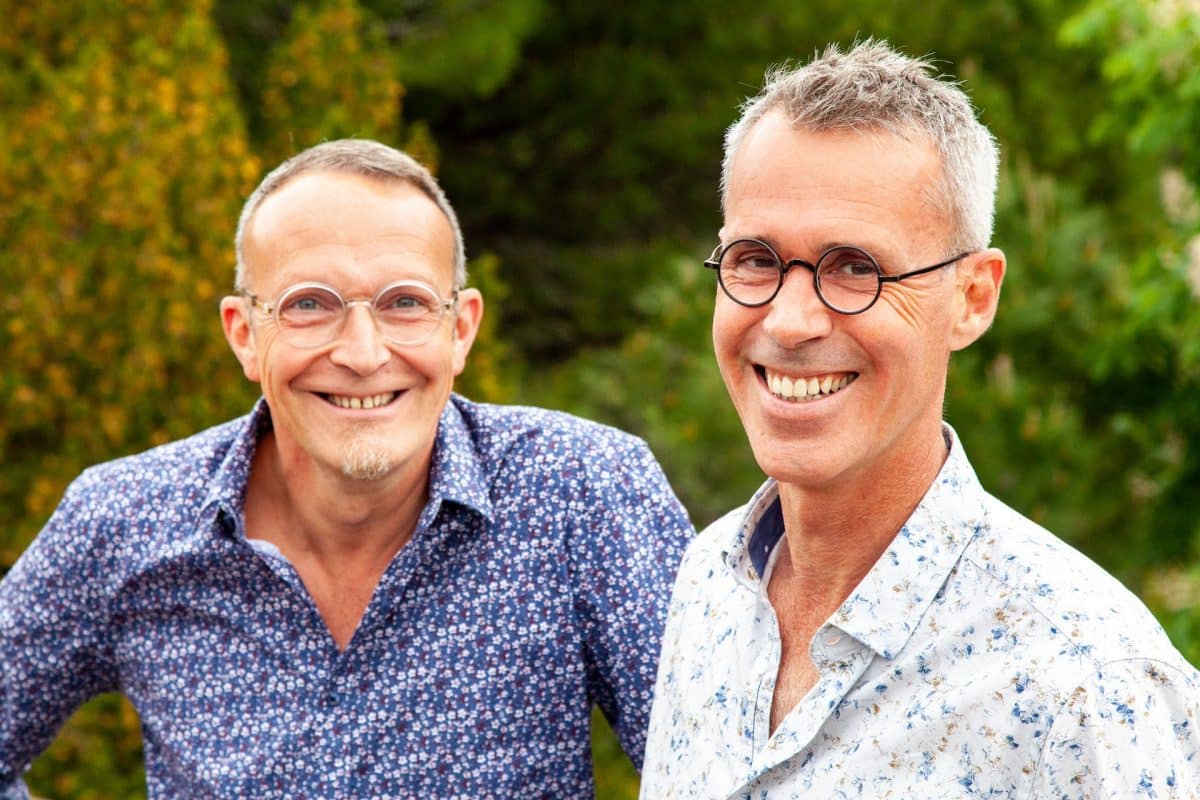 Bruno et Olivier Hôtes du Prieuré la Madelène